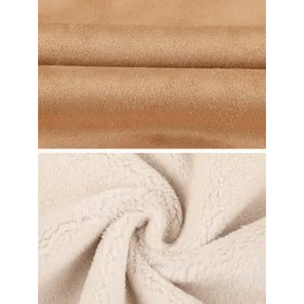 Mens Outdoor Fur Loose Warm Jacket-ABOXUN