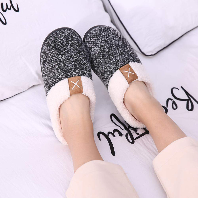 Memory foam slippers for men and women-ABOXUN