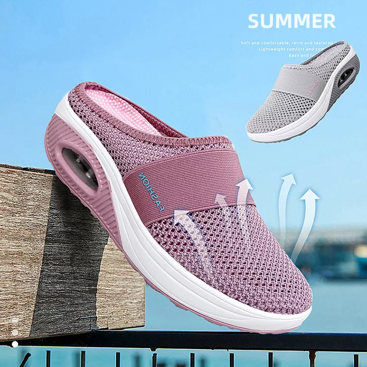 WOMEN AIR CUSHION SLIP-ON ORTHOPEDIC WALKING SHOES-ABOXUN