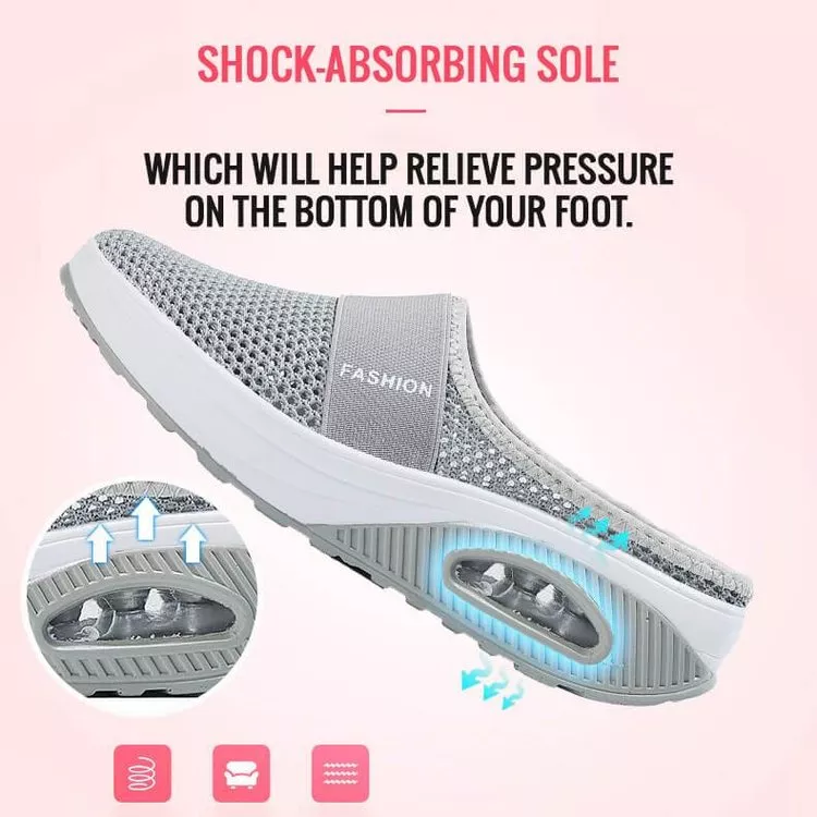 WOMEN AIR CUSHION SLIP-ON ORTHOPEDIC WALKING SHOES-ABOXUN