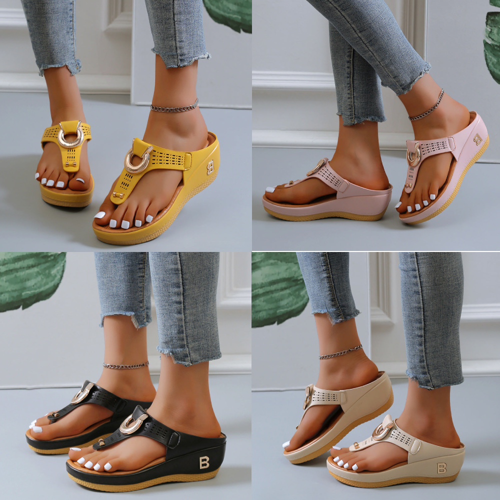 Rome Summer Women's Flip Flops Beach Sandals with Arch Support