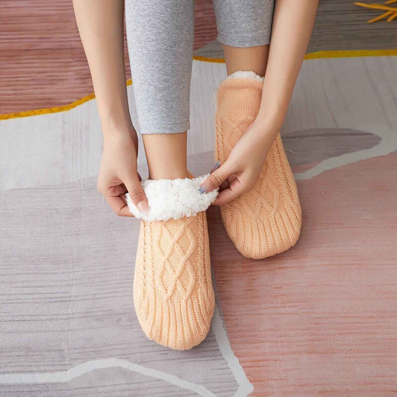 Indoor Non-slip Thermal Socks-ABOXUN