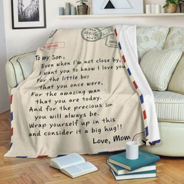 🎁Son's Gift - Letter Blanket- Sweet Words To My Son (49% OFF TODAY)-ABOXUN