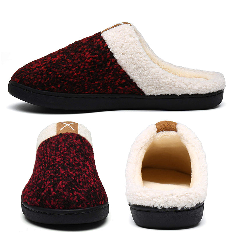 Memory foam slippers for men and women-ABOXUN