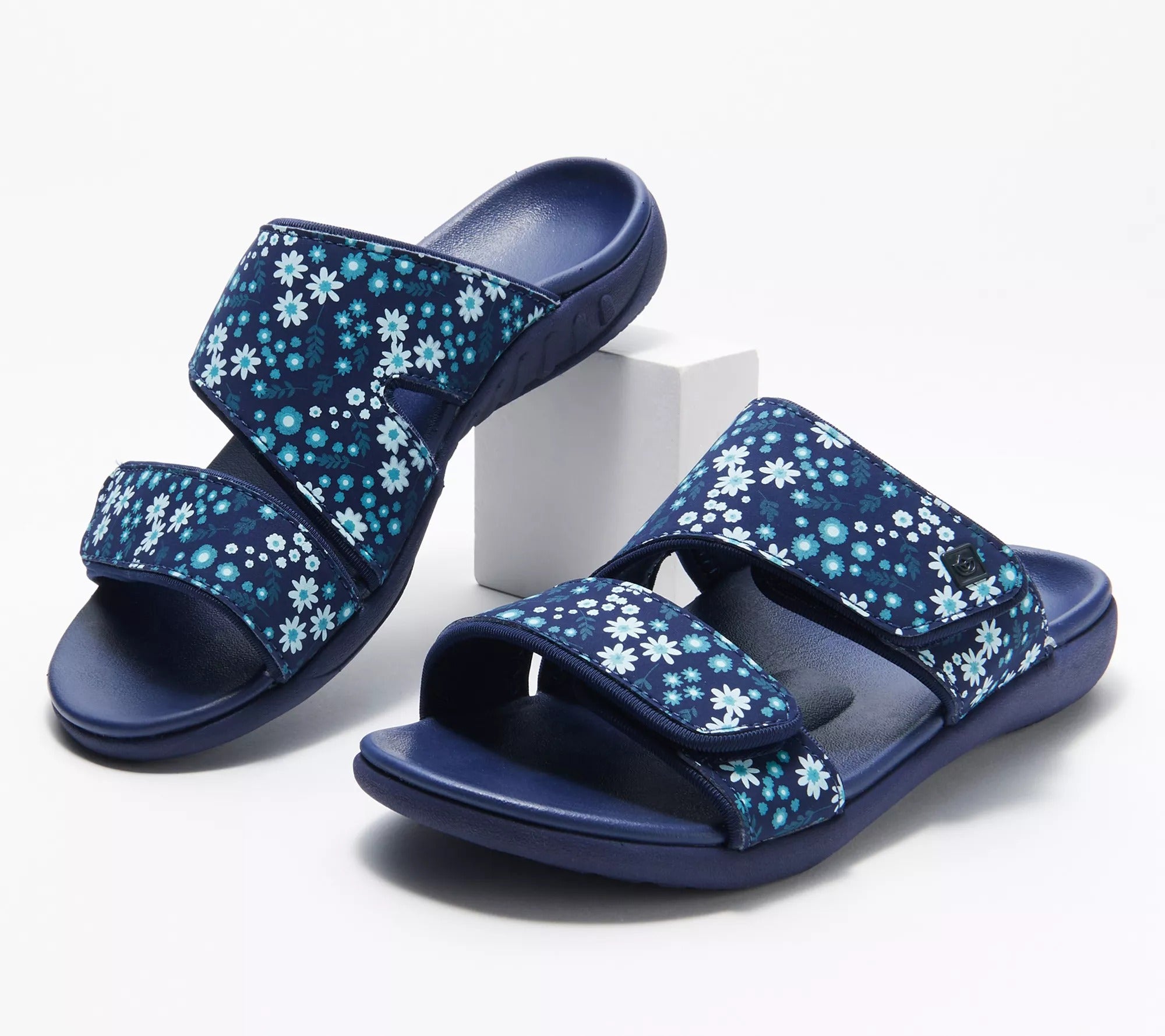 Ladies Flat Velcro Slippers-ABOXUN