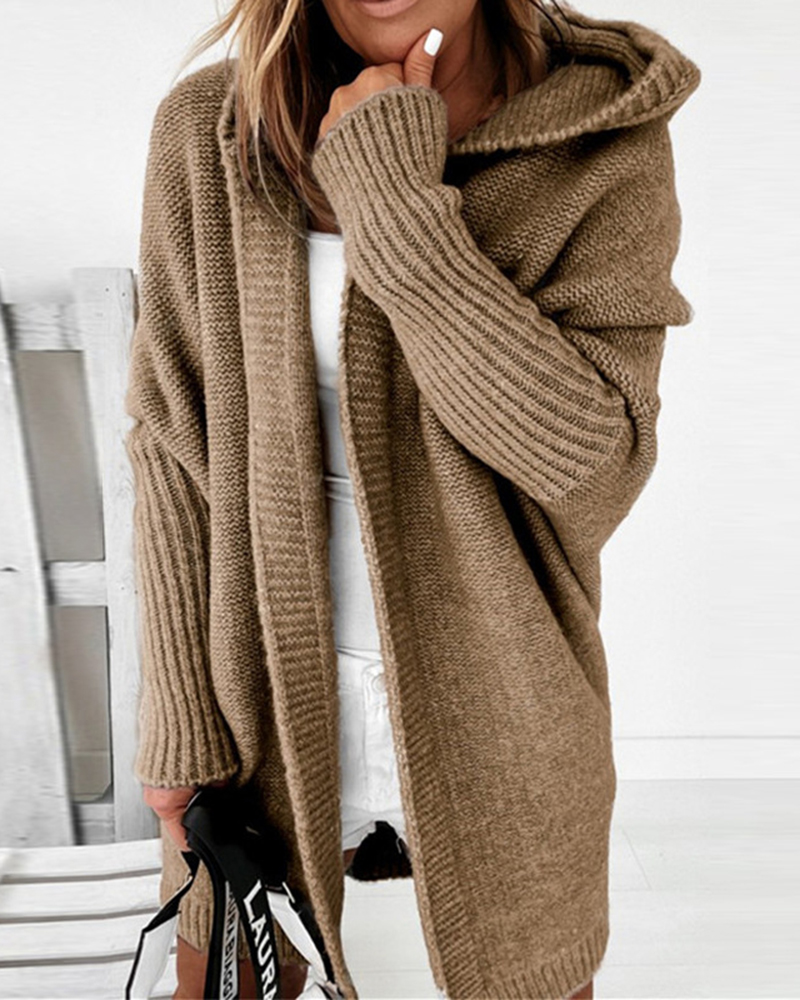 Soft Loose Sweater Coat-ABOXUN