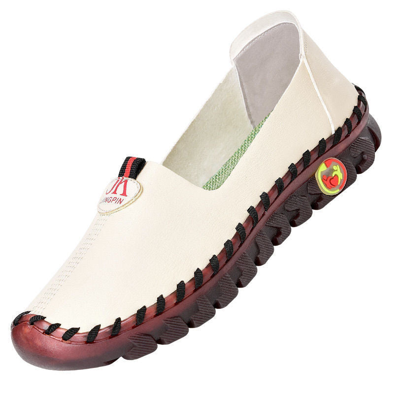 Vanccy  Slip Ons Woman Flats Comfy Nurse Wide Fit  Loafers-ABOXUN