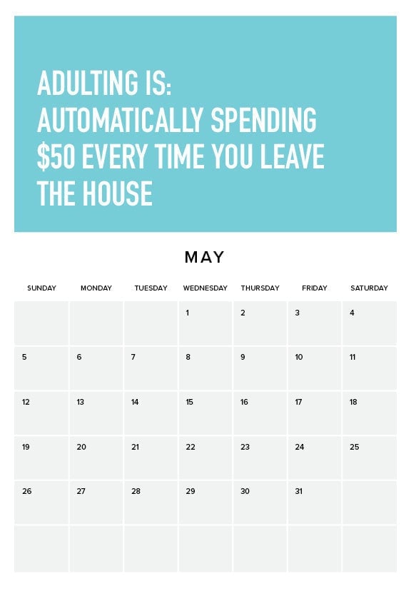 2024 Calendar Adulting Is Hard