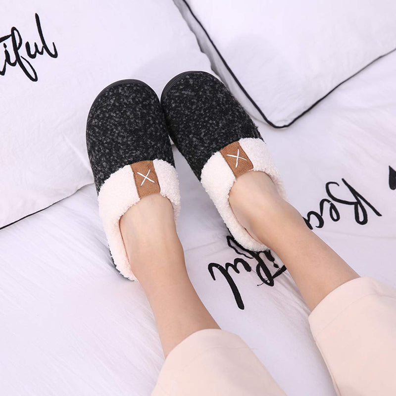 Memory foam slippers for men and women-ABOXUN