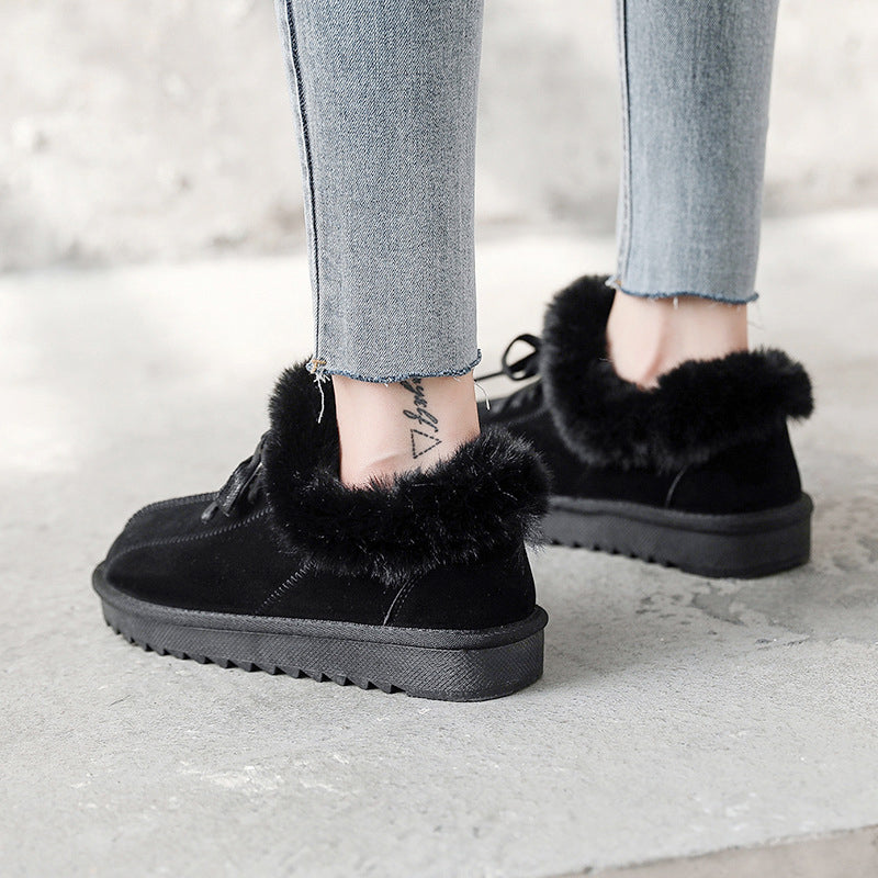 🔥HOT SALE🎁--40% OFF 🎉Ladies fleece warm snow boots-ABOXUN