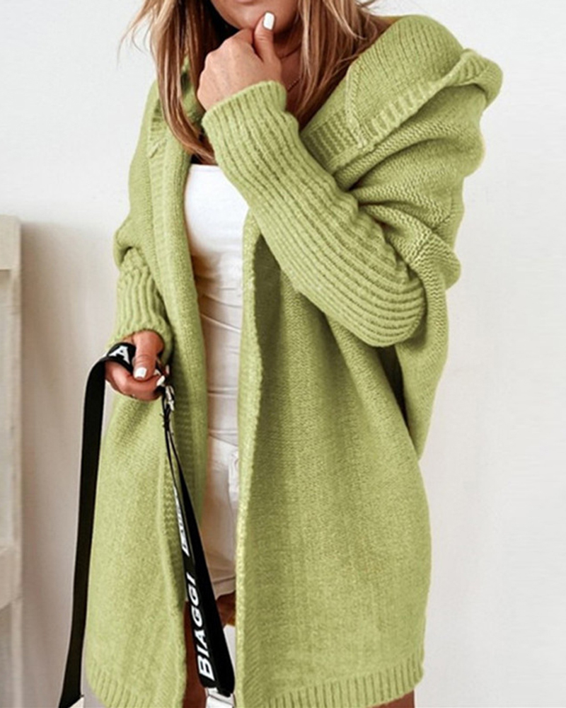 Soft Loose Sweater Coat-ABOXUN