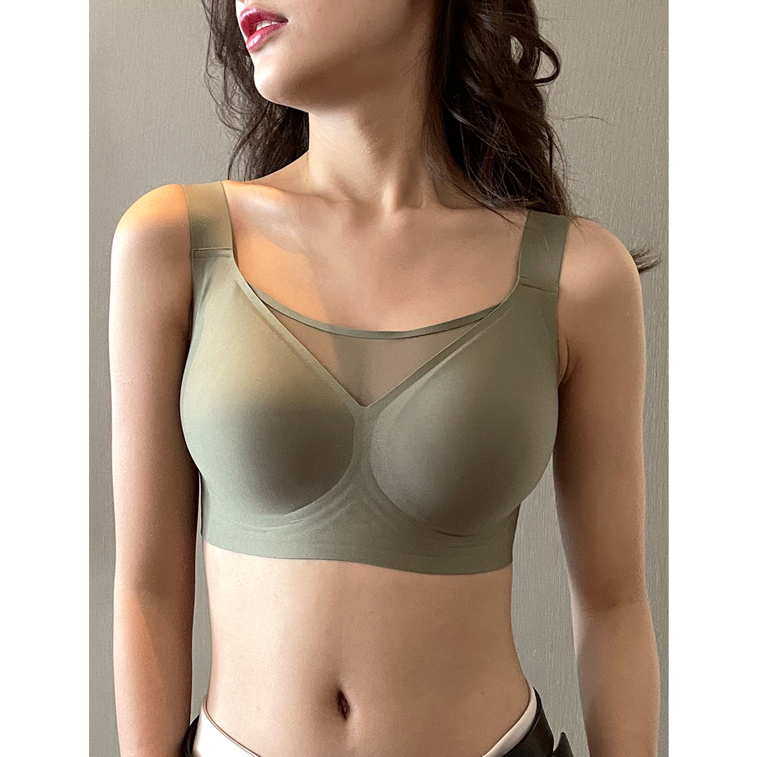 Thea See-through Deco Stretch Bra-ABOXUN