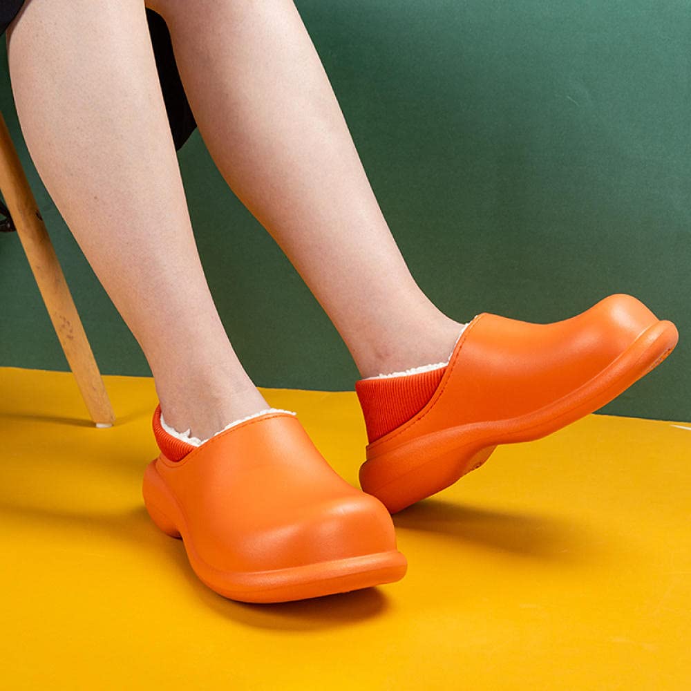 Women's Winter Thick Warm High-heeled Fur Slippers-ABOXUN