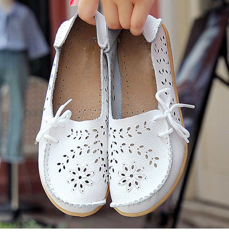 Vanccy Leather Loafers Flats Lo51-ABOXUN