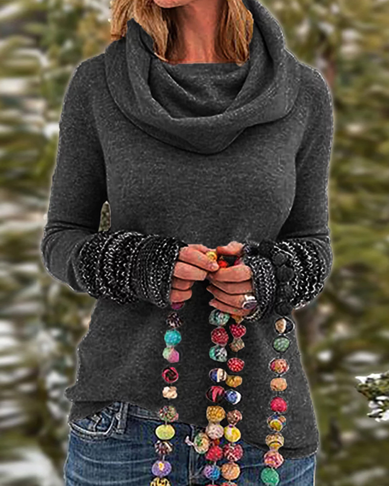 5XL HIGH-NECKED VESTMENTS SWEATERS-ABOXUN