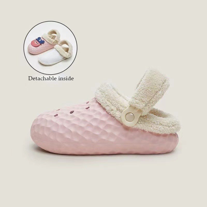 Removable Outer Wear Non-slip Waterproof Cotton Slippers-ABOXUN