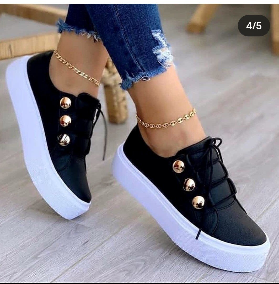 Simple Fashion Lace Up Flat Shoes-ABOXUN
