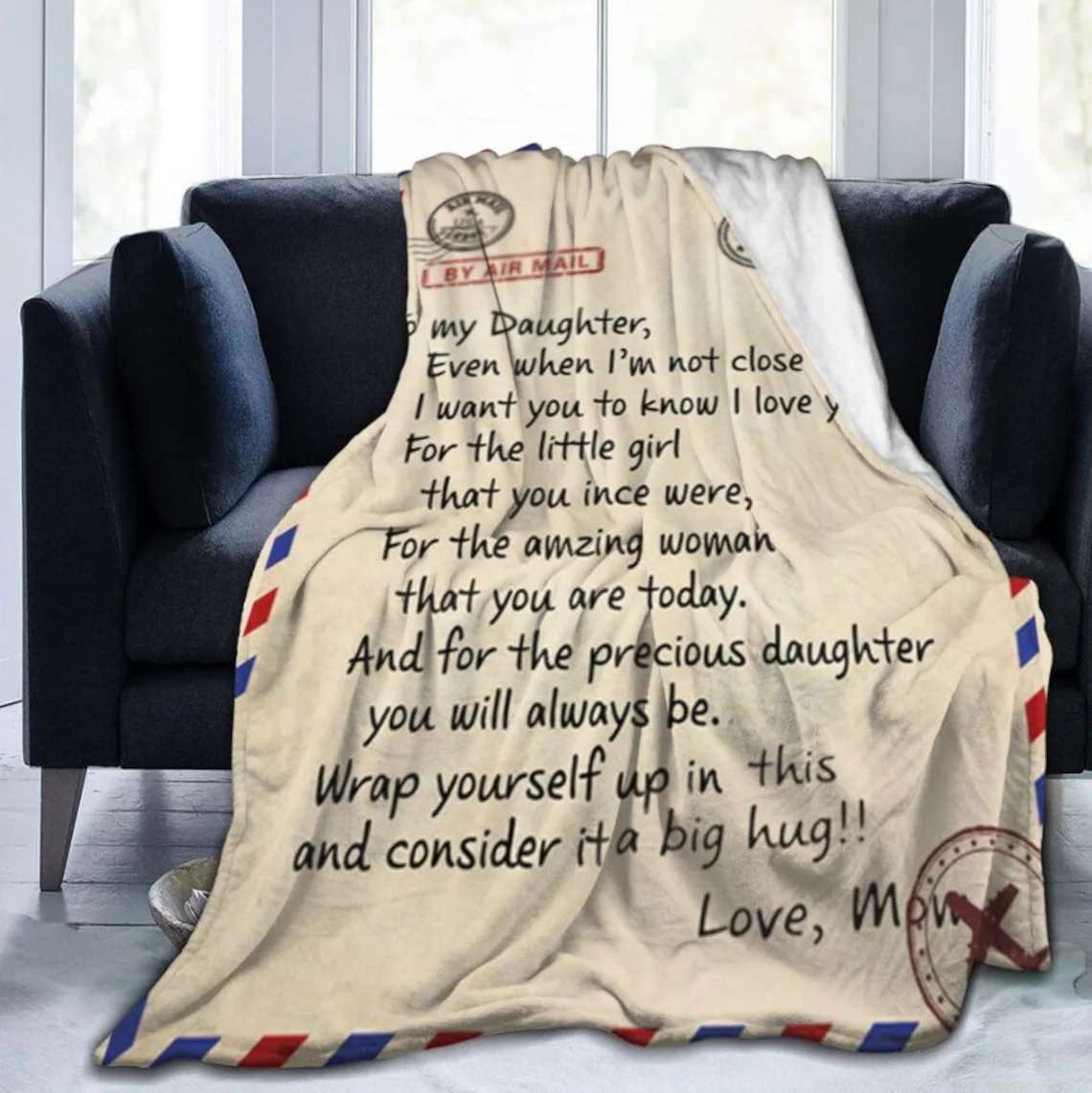 🎁Daughter's Gift - Letter Blanket Gift- Sweet Words To My Daughter (49% OFF TODAY)-ABOXUN