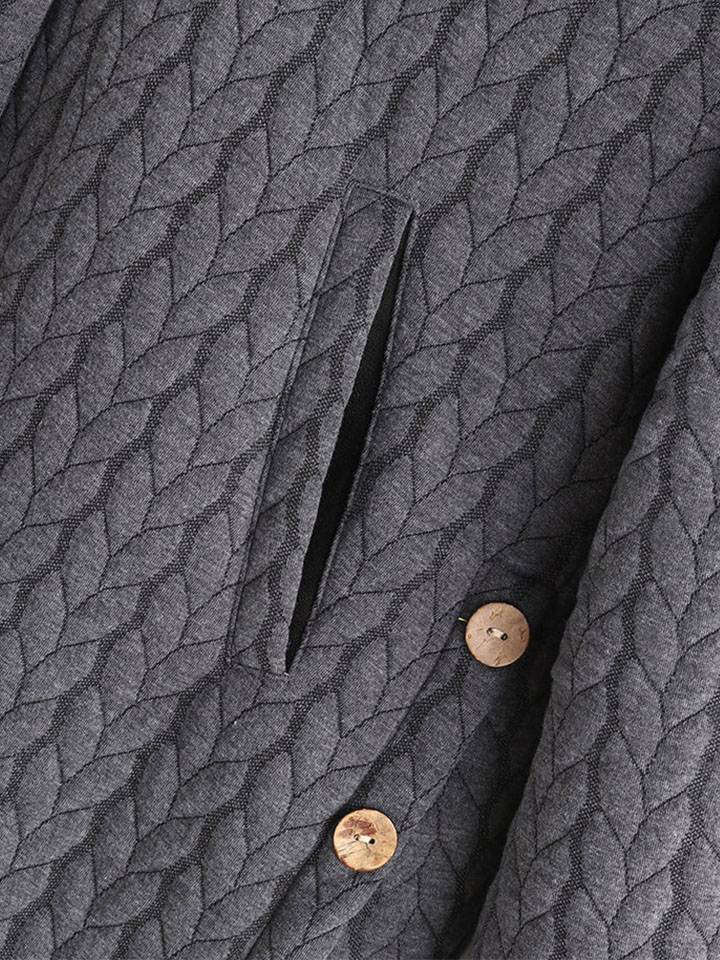 Hooded Mid-Length Coat Autumn And Winter Casual Warm Padded Coat-ABOXUN