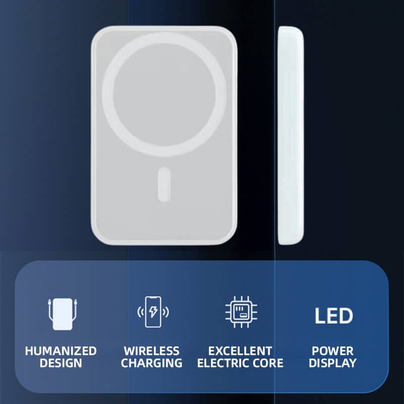 Portable Wireless Magnetic Power Bank