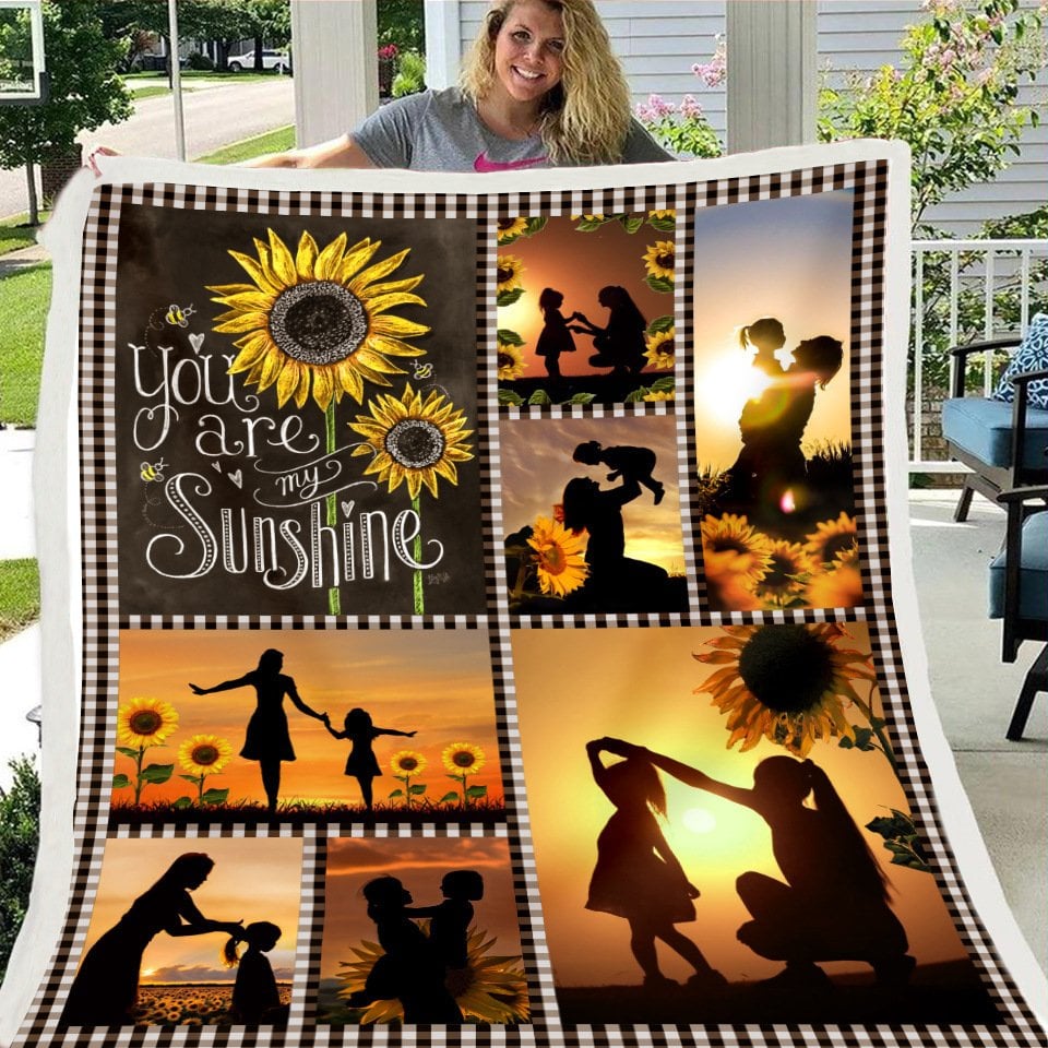 🎁Daughter or Granddaughter - Blanket Gift- Sunflower blanket- You Are My Sunshine (49% OFF TODAY)-ABOXUN