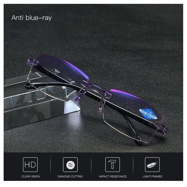 🎁Last Day Promotion 48% OFF🔥Sapphire High Hardness Anti-blue Progressive Far And Near Dual-Use Reading Glasses👓