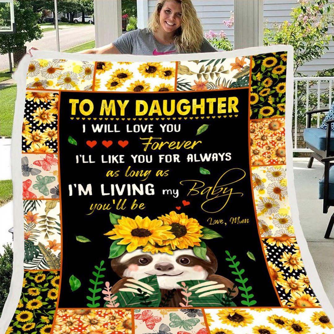 🎁Daughter's Gift - Blanket Gift- Sweet Words To My Daughter- Panda (49% OFF TODAY)-ABOXUN
