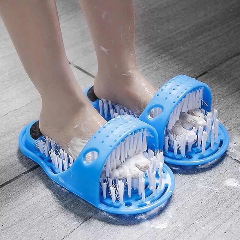 (🎅HOT SALE NOW-49% OFF)Shower Foot Scrubbing Massage Slippers