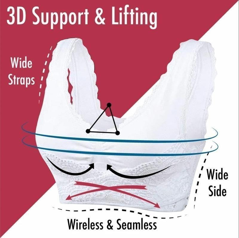 Seamless Lift Bra with Front Cross Side Buckle