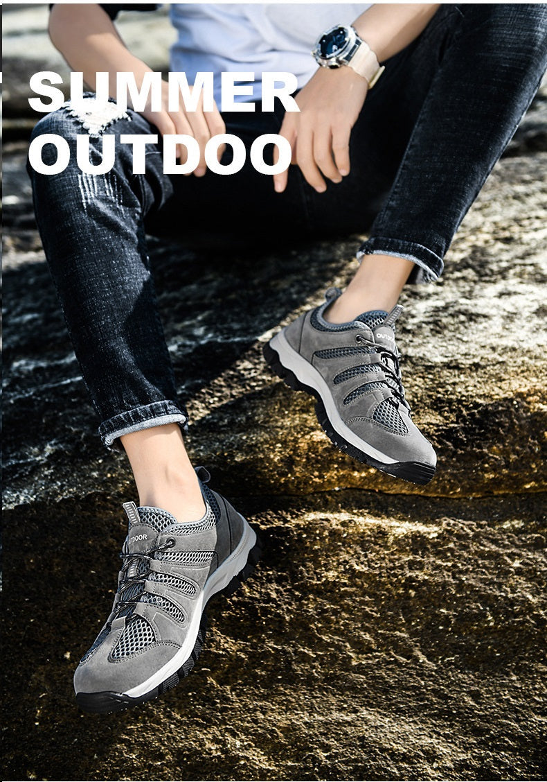 🔥ON THIS WEEK SALE 70% OFF🔥MEN ARCH SUPPORT & BREATHABLE AND LIGHT & NON-SLIP SHOES -Hiking Walking Shoes-ABOXUN