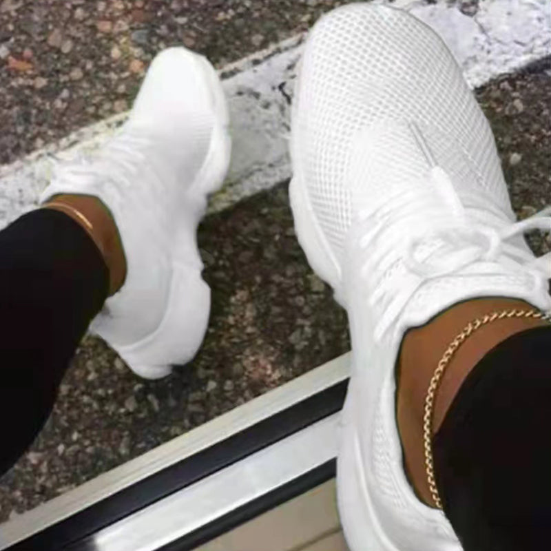2022 Women's Fall Casual Lace-Up Mesh Shoes-ABOXUN