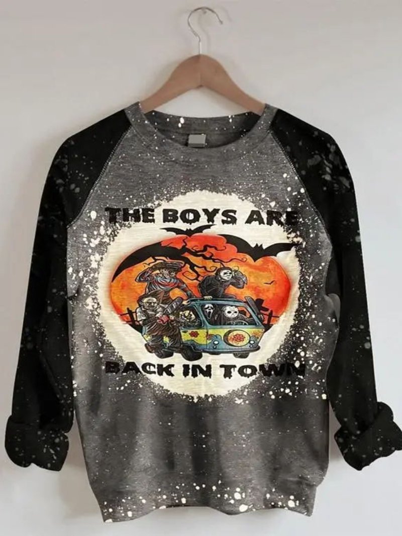 Fashion Street Trend Round Neck Sweater-ABOXUN