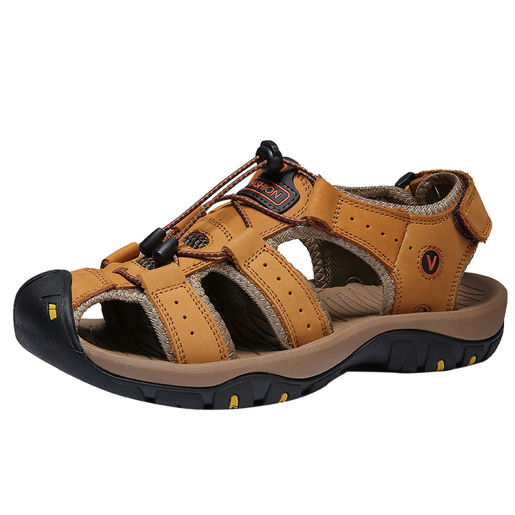 🔥LAST 99 PAIRS 🔥| Summer sports hiking | Outdoor walking water shoes | Fisherman beach men's leather sandals-ABOXUN