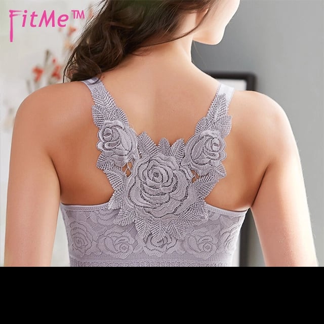 🎁Last Day 70% OFF🎁-- FitMe Rose Embroidery Front Closure Wirefree Bra