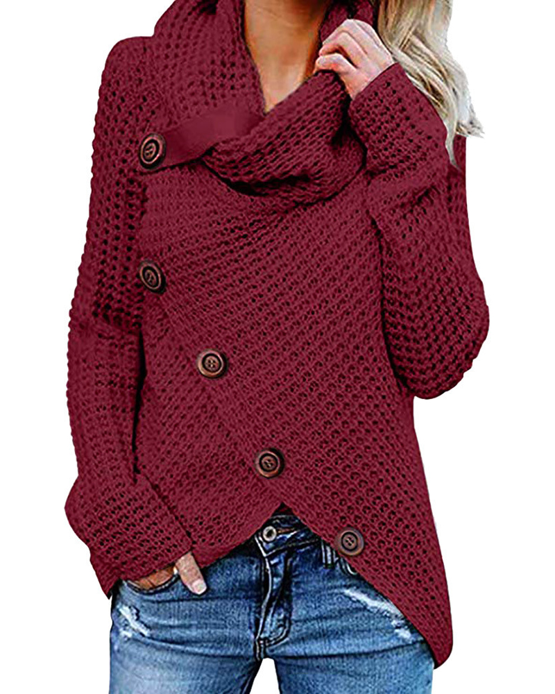 Loose Knit Sweater-ABOXUN