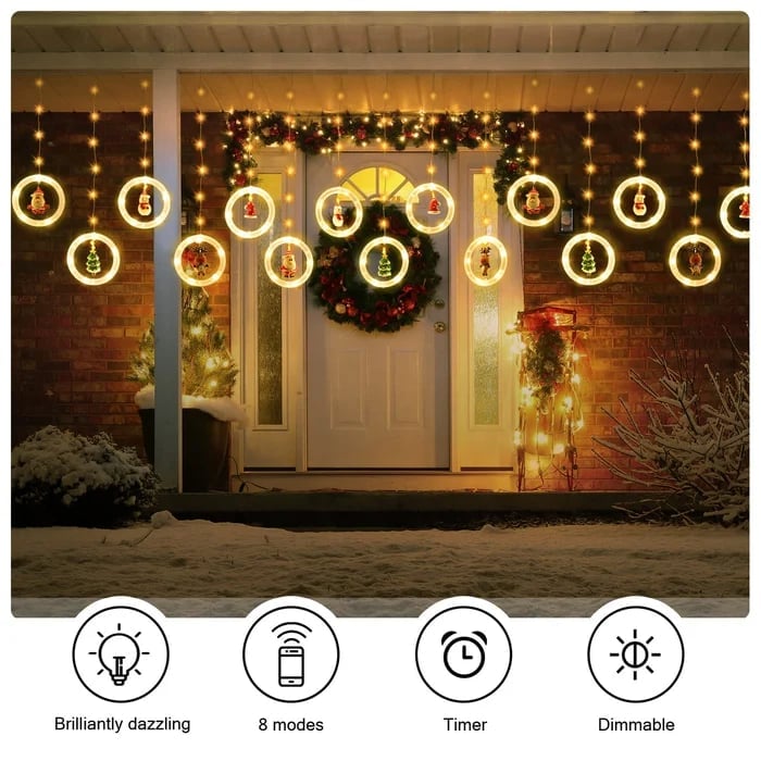 🎅Early Christmas Sale-49% OFF - Christmas Decor Ring Lights-ABOXUN