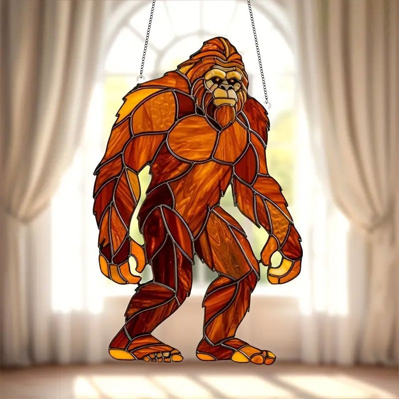 🔥Large Sasquatch Yeti Suncatcher Hanging Window Decoration