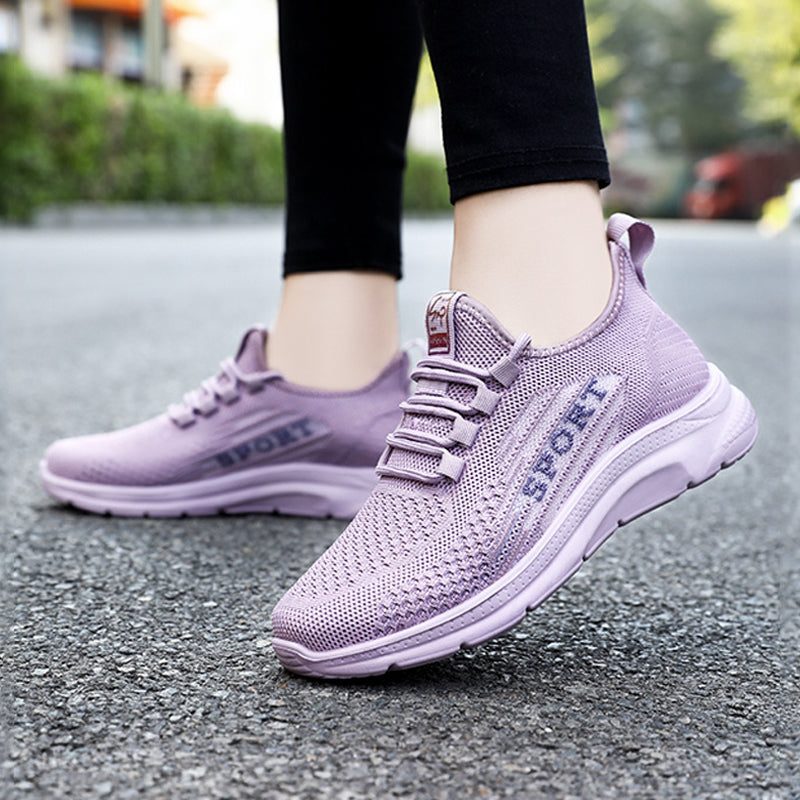 Flyknit Women's Casual Mesh Breathable Sneakers-ABOXUN