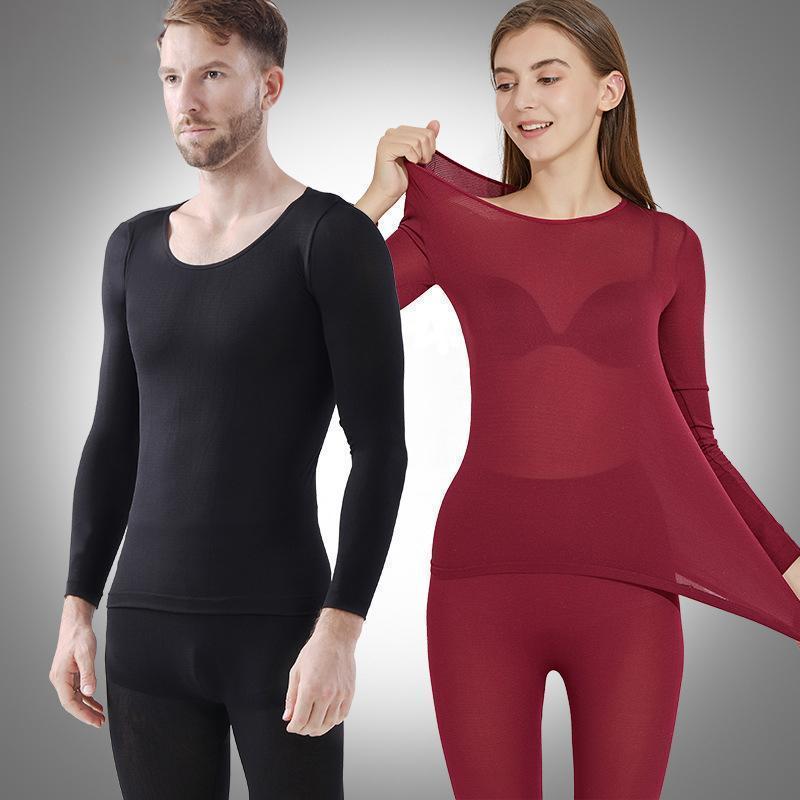 (🔥59% OFF TODAY) Seamless Elastic Thermal Inner Wear Top + Pants-ABOXUN