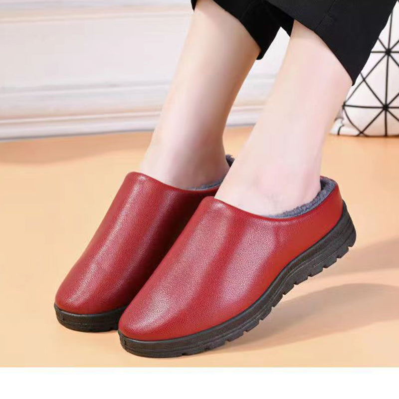Women's Winter Warm Thick-soled Waterproof Thick-soled Slippers-ABOXUN