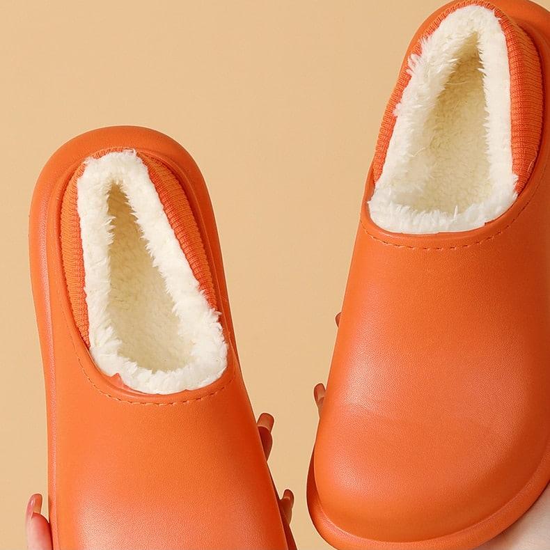 Women's Winter Thick Warm High-heeled Fur Slippers-ABOXUN