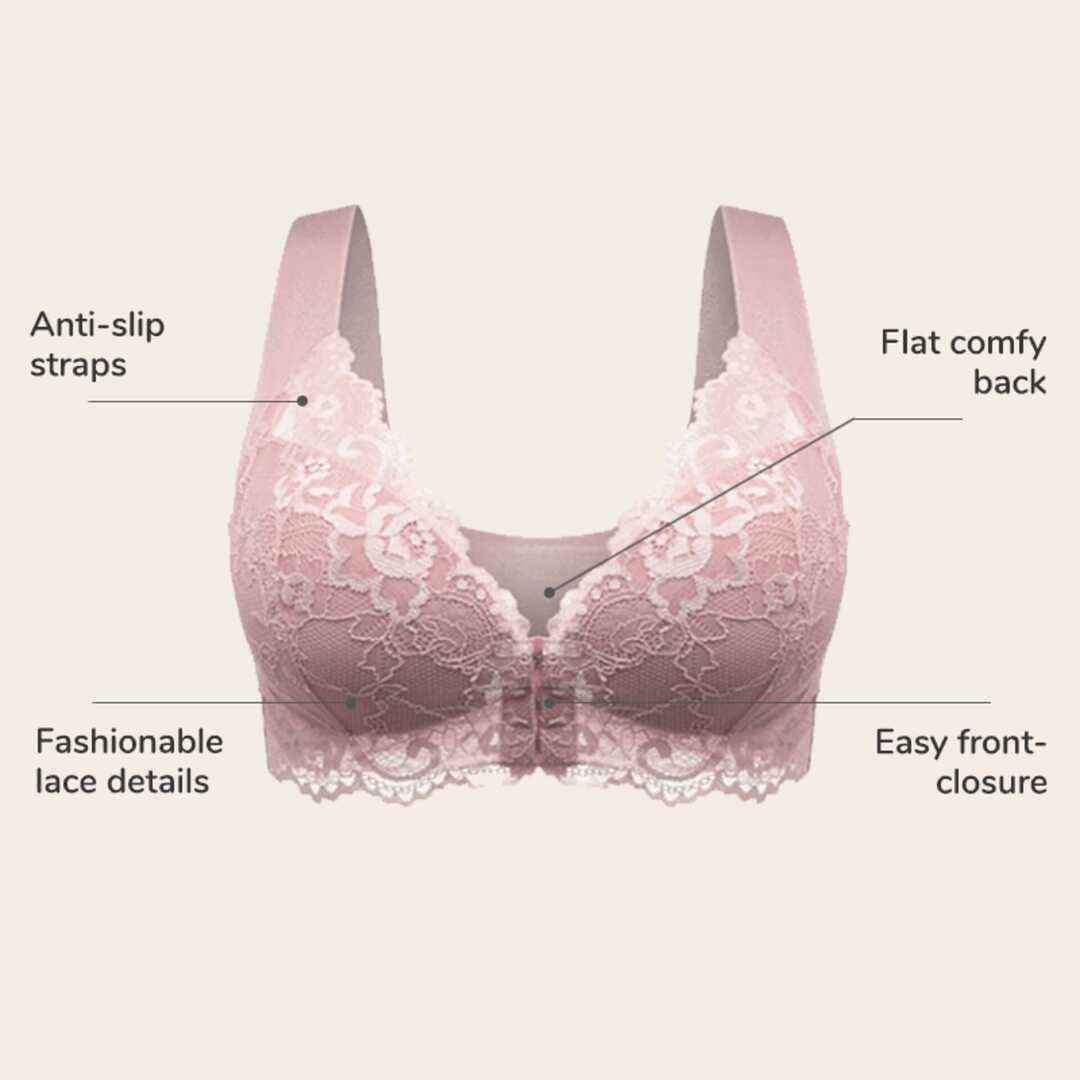 Front Closure 5D Shaping Push Up Bra – Seamless, Beauty Back, Comfy-ABOXUN