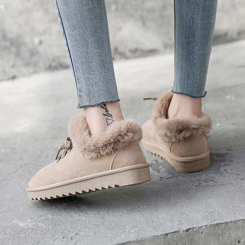 🔥HOT SALE🎁--40% OFF 🎉Ladies fleece warm snow boots-ABOXUN