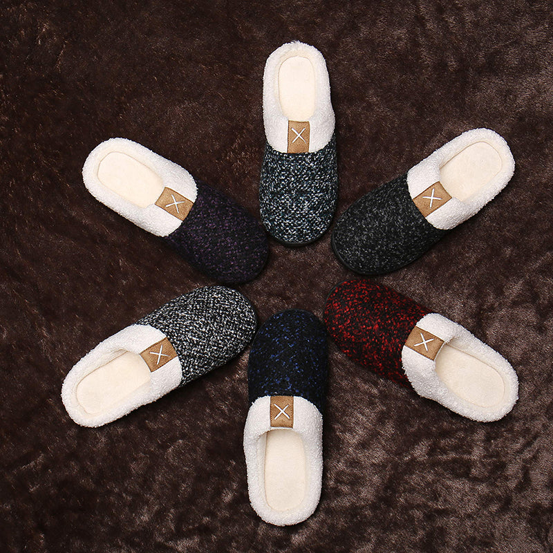 Memory foam slippers for men and women-ABOXUN