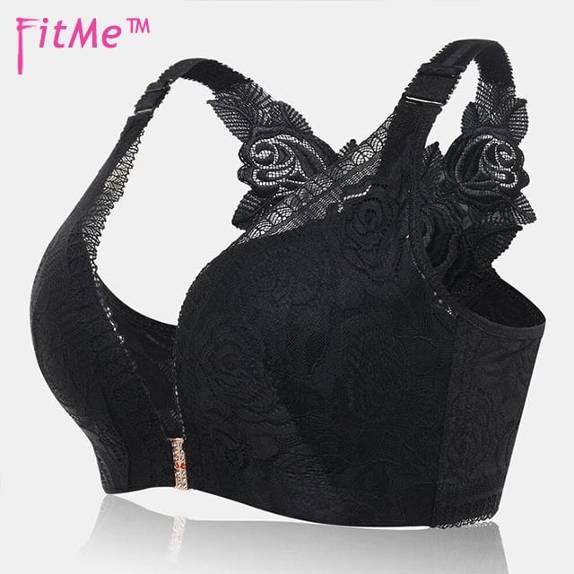🎁Last Day 70% OFF🎁-- FitMe Rose Embroidery Front Closure Wirefree Bra