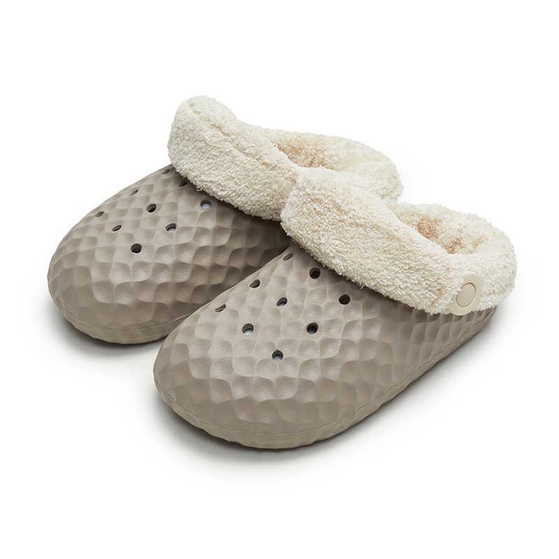 Removable Outer Wear Non-slip Waterproof Cotton Slippers-ABOXUN