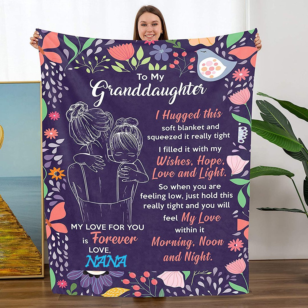 🎁Granddaughter's Gift-Sweet Words Blanket (49% OFF TODAY)-ABOXUN