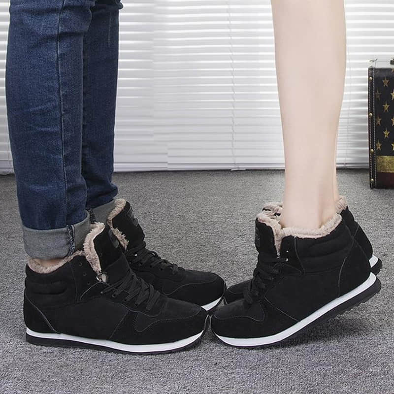 Winter non-slip warm soft-soled cotton shoes—Unisex-ABOXUN