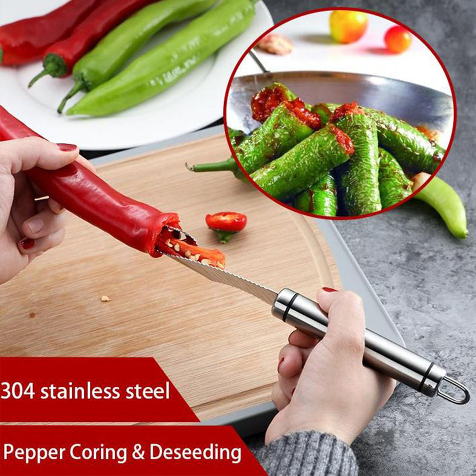 (🌲Early Christmas Sale- SAVE 48% OFF) Pepper Seed Corer Remover (Buy 3 Get 2 Free)-ABOXUN