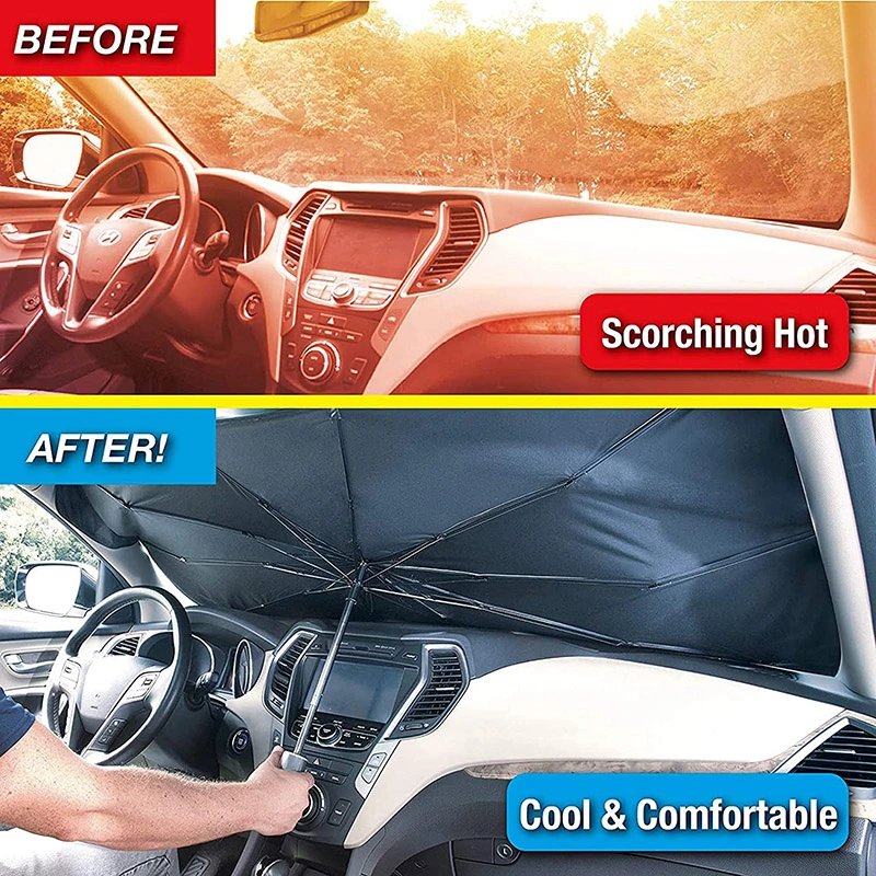 Upgrade Foldable Car Sunshade Umbrella  45% off for a limited time